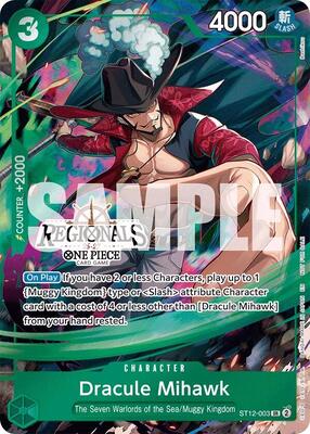 Dracule Mihawk (Regional Participation Pack 2026 Vol.1) card from One Piece Promotion Cards