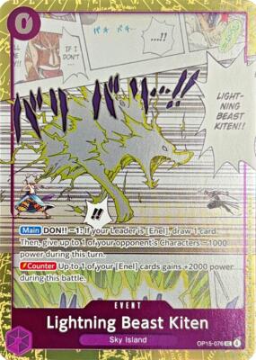 Lightning Beast Kiten (Dash Pack) card from Adventure on Kami's Island