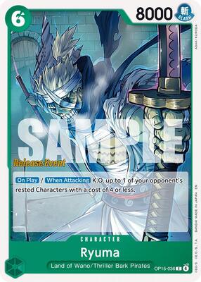 Ryuma card from Adventure on Kami's Island Release Event Cards