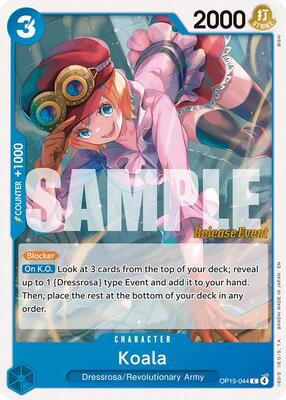 Koala card from Adventure on Kami's Island Release Event Cards