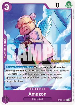 Amazon card from Adventure on Kami's Island Release Event Cards