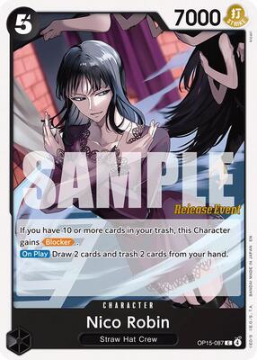 Nico Robin (OP15-087) card from Adventure on Kami's Island Release Event Cards