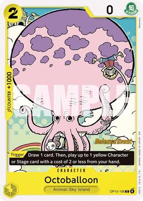 Octoballoon card from Adventure on Kami's Island Release Event Cards