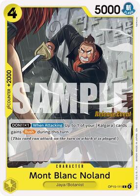 Mont Blanc Noland card from Adventure on Kami's Island Release Event Cards