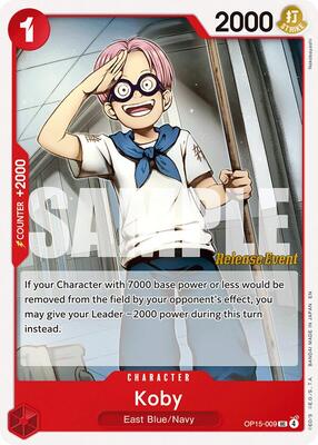 Koby (OP15-009) card from Adventure on Kami's Island Release Event Cards
