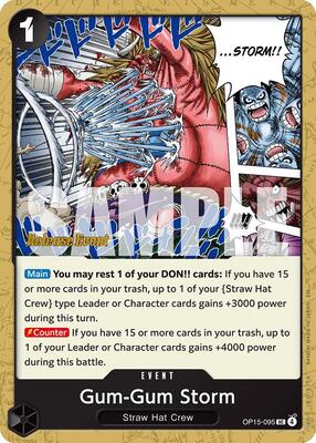 Gum-Gum Storm card from Adventure on Kami's Island Release Event Cards