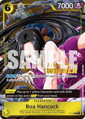Boa Hancock (OP15 Release Event Winner) card from One Piece Promotion Cards