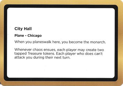 City Hall (Black Lotus Unknown Planechase) card from Oversize Cards