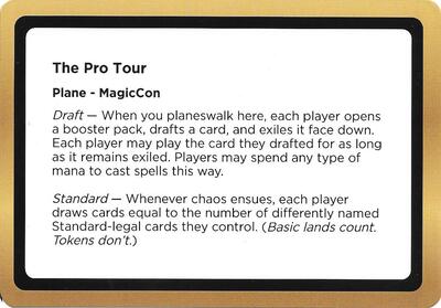 The Pro Tour (Black Lotus Unknown Planechase) card from Oversize Cards