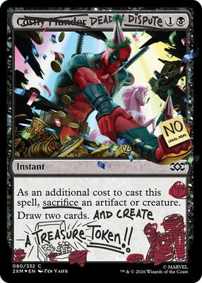 Deadly Dispute (080) (Pool Party Foil) card from Secret Lair Drop Series