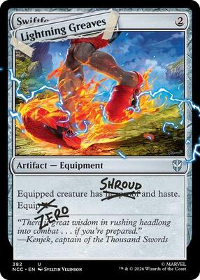 Lightning Greaves (382) card from Secret Lair Drop Series