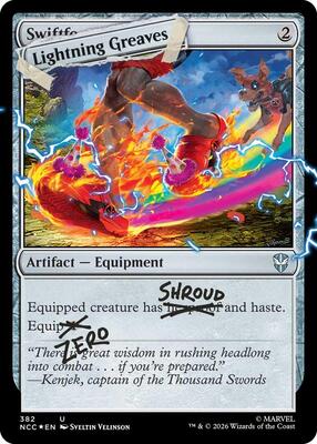 Lightning Greaves (382) (Pool Party Foil) card from Secret Lair Drop Series