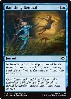 Banishing Betrayal card from Secrets of Strixhaven