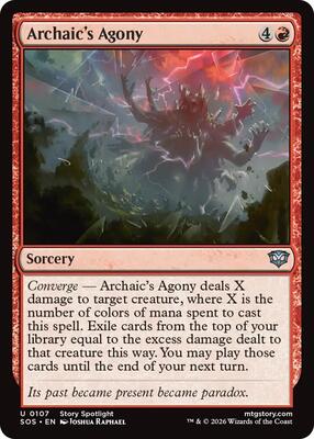 Archaic's Agony card from Secrets of Strixhaven