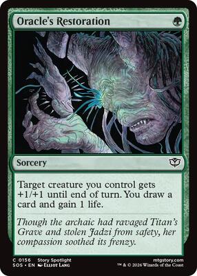 Oracle's Restoration card from Secrets of Strixhaven