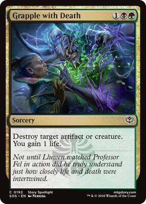 Grapple with Death card from Secrets of Strixhaven