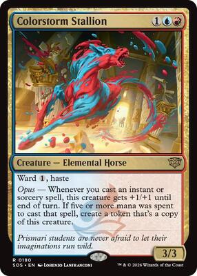 Colorstorm Stallion card from Secrets of Strixhaven