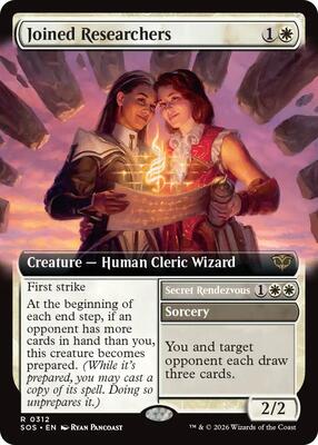 Joined Researchers (Extended Art) card from Secrets of Strixhaven