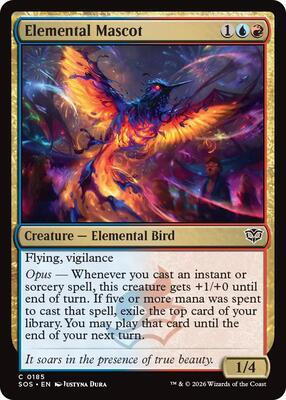 Elemental Mascot card from Secrets of Strixhaven