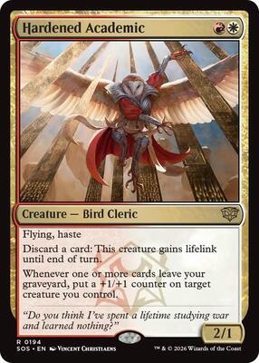 Hardened Academic card from Secrets of Strixhaven