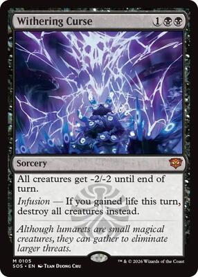 Withering Curse card from Secrets of Strixhaven