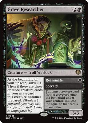 Grave Researcher card from Secrets of Strixhaven