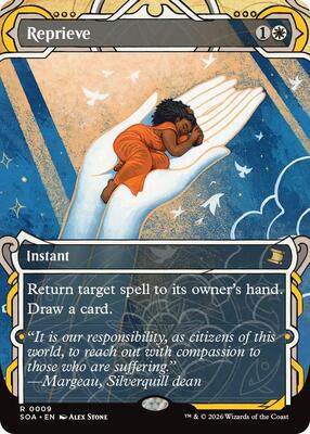 Reprieve card from Secrets of Strixhaven: Mystical Archive