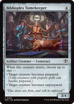 Biblioplex Tomekeeper card from Secrets of Strixhaven