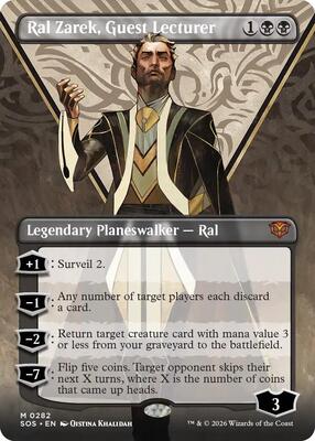Ral Zarek, Guest Lecturer (Borderless) card from Secrets of Strixhaven