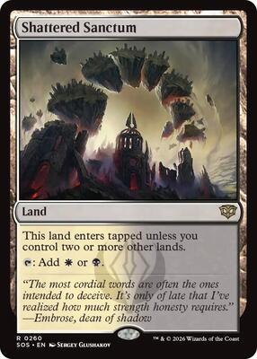 Shattered Sanctum card from Secrets of Strixhaven