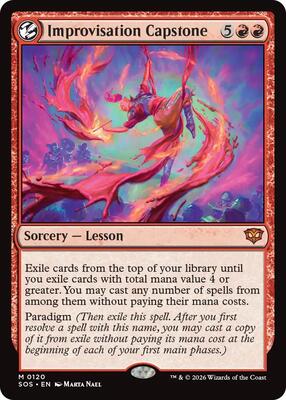 Improvisation Capstone card from Secrets of Strixhaven