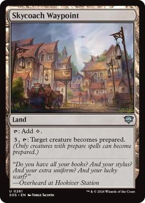 Skycoach Waypoint card from Secrets of Strixhaven