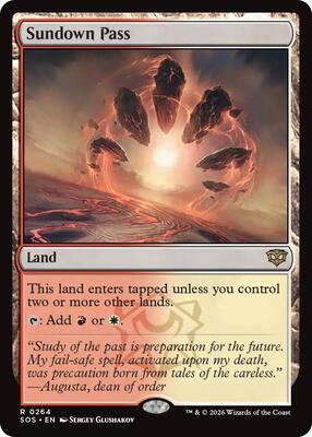 Sundown Pass card from Secrets of Strixhaven