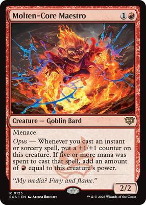 Molten-Core Maestro card from Secrets of Strixhaven