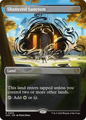 Shattered Sanctum (Borderless) card from Secrets of Strixhaven