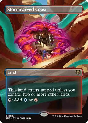 Stormcarved Coast (Borderless) card from Secrets of Strixhaven