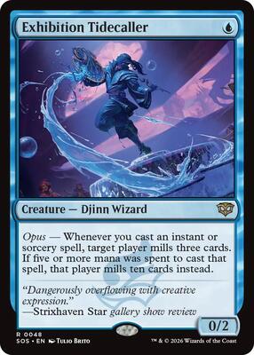 Exhibition Tidecaller card from Secrets of Strixhaven
