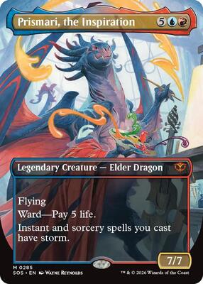 Prismari, the Inspiration (Borderless) card from Secrets of Strixhaven