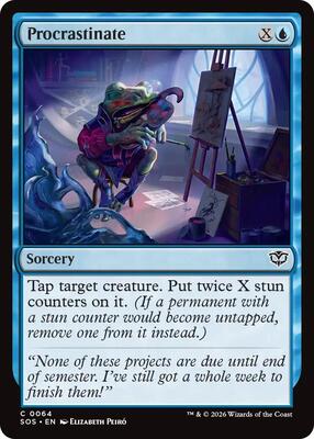 Procrastinate card from Secrets of Strixhaven