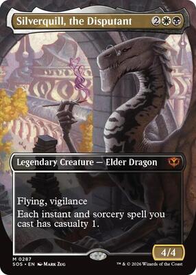 Silverquill, the Disputant (Borderless) card from Secrets of Strixhaven
