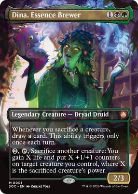 Dina, Essence Brewer (Borderless) card from Commander: Secrets of Strixhaven