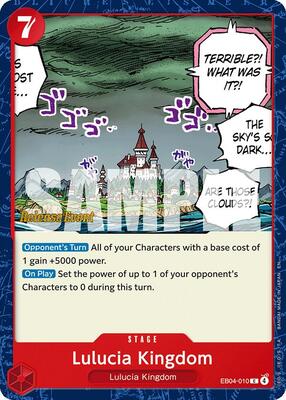 Lulucia Kingdom card from Adventure on Kami's Island Release Event Cards