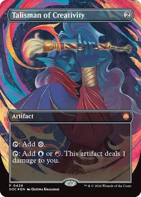 Talisman of Creativity (Borderless) card from Commander: Secrets of Strixhaven