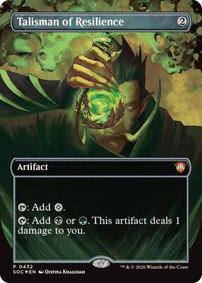 Talisman of Resilience (Borderless) card from Commander: Secrets of Strixhaven