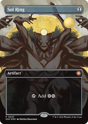Sol Ring (Borderless) card from Commander: Secrets of Strixhaven