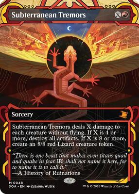 Subterranean Tremors card from Secrets of Strixhaven: Mystical Archive