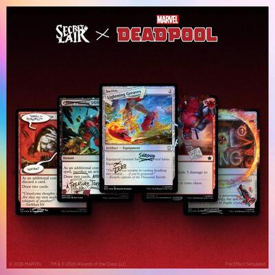 Secret Lair Drop: Secret Lair x Marvel's Deadpool: I Fixed It (You're Welcome) - Traditional Foil Edition card from Secret Lair Drop Series