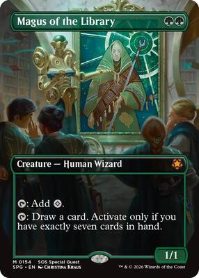 Magus of the Library (Borderless) card from Special Guests