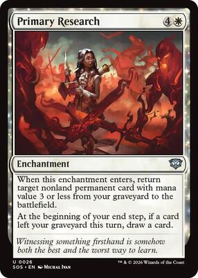 Primary Research card from Secrets of Strixhaven
