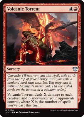 Volcanic Torrent card from Commander: Secrets of Strixhaven